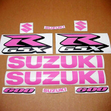 (600 Pink) For Suzuki Gsxr Decal Sticker 600 750 1000 Logo Set Gsx R Tank Emblem Kit