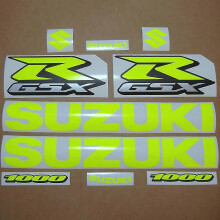 (1000 Yellow) For Suzuki Gsxr Decal Sticker 600 750 1000 Logo Set Gsx R Tank Emblem Kit