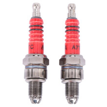 Pack of 2 Racing 3 Electrode A7tc for 50cc 110cc 125cc 150cc Atv Scooter Dirt Bike Go Kart