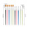 50Pieces Multipurpose Painting Brushes Set-16 pointed mixed col 4