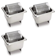 3X Boterwiel van Roestvrij Staal - Gesmolten Boterdispenser voor Gelijkmatige Verspreiding, Essentiële Keukengadget voor Amerikaanse Hamburgers