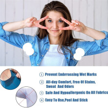 50Pcs Armpit Sweat Pads Underarm Pad Summer Deodorant Disposable Absorbent Liners Anti Perspiration Unisex