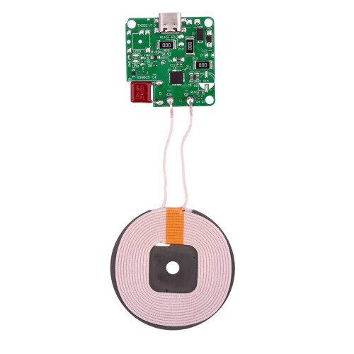Carte de chargement sans fil 12V, sortie 15W-Interface TypeC
