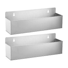 2 PCS 15 Inch Single Speed Rail Stainless Steel Liquor Bottle Holder Wall Mounted Sprays Bottle Rack Drink Rail Shelf