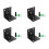 Support d'angle en L en acier inoxydable, 4 pièces,-Noir 50mm 1