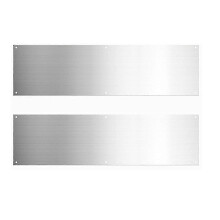 2 Pieces Door Kick Plate Kick Plates for Exterior Doors Aluminum Kick Plate for Doors Decor Avoid the Door From Kicking hwy