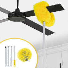 2025 New Ceiling Fan Duster,dusters for Cleaning, Microfiber Duster with Extension Pole 47 Inches, Duster for Cleaning Ceiling Fan, High Ceiling, Furn