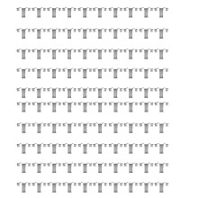 100PCS 35Mm Solar Panel Photovoltaic Water Guide Clip Stainless Steel Deflector Mud Drain Button Water Redirection Clips