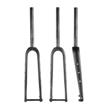 Gravel bike 700C Carbon fiber 1 1/8 road wide tire Fork Flat Mount Quick release
