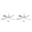 2X Socket Fan Light with Remote, Ceiling Fan with 3-Speeds, Dimmable LED, E27 Base, Cordless Light Socket Fan 1