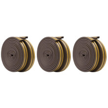 6 Roll EVA Seal Weather Strip Foam Tape D Type 10M Doors Windows Draught Excluder Anti-Collision Seal Strips