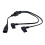 One To Two C8 to C7 Power Adapter Cable Right Angle Design For 1