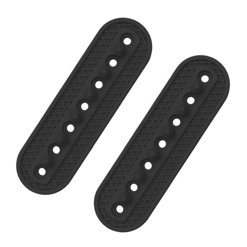 High Elasticity Silicone Slide Adjuster Lock Baseball Cap-Black