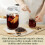 4x Sacos Reutilizáveis para Café Cold Brew - Sacos de Filtro Grandes de Algodão Orgânico de 32,5 cm (12,8 Polegadas) com Colheres 5
