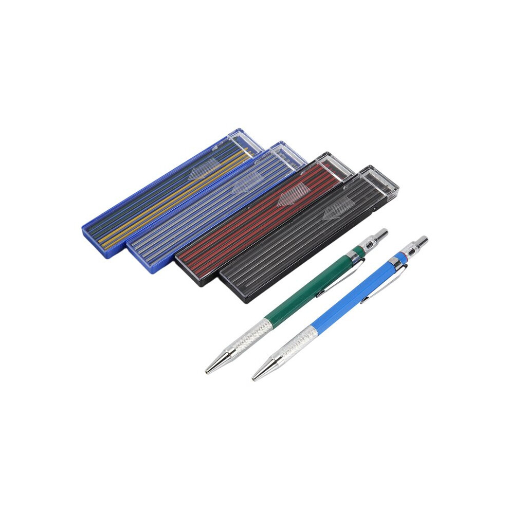 4 Pcs Welders Pencil With 96 Pcs Round Refills Mechanical Pencils Metal Welding For Tube Pipe Fitter 4711498170507