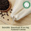 4x Sacos Reutilizáveis para Café Cold Brew - Sacos de Filtro Grandes de Algodão Orgânico de 32,5 cm (12,8 Polegadas) com Colheres 7