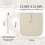 4x Sacos Reutilizáveis para Café Cold Brew - Sacos de Filtro Grandes de Algodão Orgânico de 32,5 cm (12,8 Polegadas) com Colheres 8