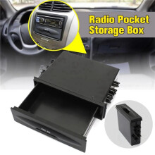 2X Caja de Almacenamiento Universal para AutomóVil CX-38 Kit de Bolsillo de InstalacióN de Radio de Tablero de una Sola Capa AutomáTica de una Sola