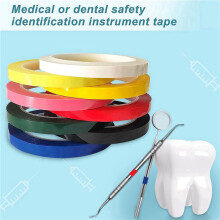 32 Rollen Tape voor Identificatie van Instrumenten, 216 Ft/L X 0,4 Inch/W Kleuren Autoclaaftape - Autoclaveerbaar 270F (8 Kleuren)