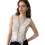 Rainbow Polkas Dot Embroidered V Neck Crosses Shawl Short 1