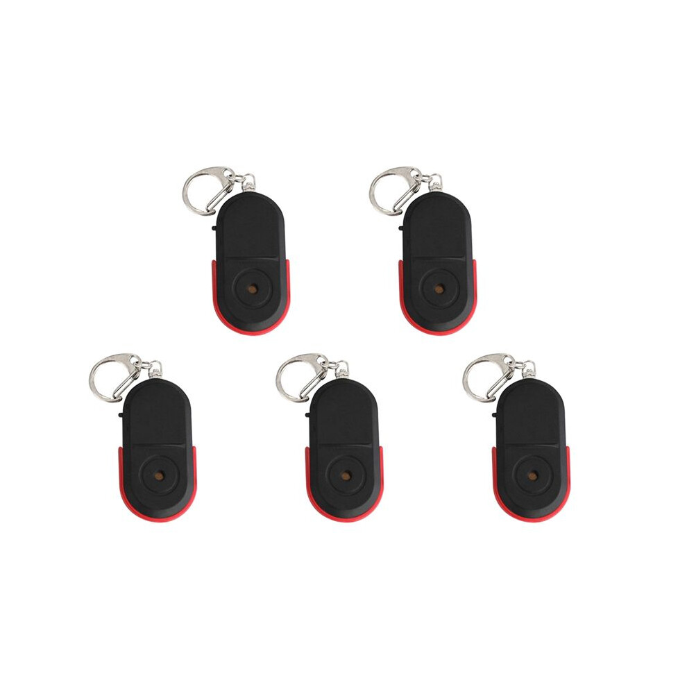 5X Anti-Lost Whistle Key Finder Wireless Alarm Tag Key Locator Keychain Tracker Whistle Sound Led Light Tracker 4714134526768