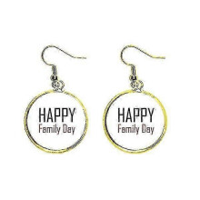 Celebrate Canada Faly Day Blessing Festival Ear Dangle Golden Drop Earring Jewelry Woman