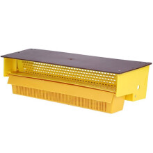 Pollenverzamelaar, Pollenval, Imkergereedschap, Verwijderbare Gele Plastic Pollenval met Geventileerde Pollenbak