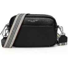 Crossbody Bag for Women, Small Genuine Leather Women's Cross-body Bags Black