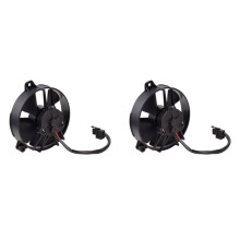 2pcs 5.20inch Electric Fan Pusher Style Low Profile 307 CFM 5 Paddle Blades for SPAL 30103013 VA31-A101-46S