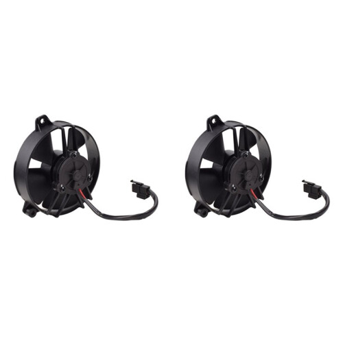 2X Ventilador Elétrico de 5,20 Polegadas Estilo Empurrador Perfil Baixo 307 CFM 5 Pás para SPAL 30103013 VA31-A101-46S