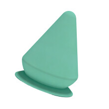 75Mm Massage Ball Soft Silicone Suction Cup Wall-green