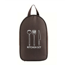 Outdoor Cooking Set Camping Storage Tableware Portable Cooking Utensil Tableware Pouch Picnic Utensil Eight-Piece Set