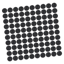 100Pcs Game Card Holder Table Number Stand Plastic Place-Black