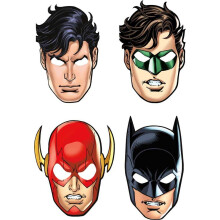 Justice League Kids Party Masks (Pack of 8)