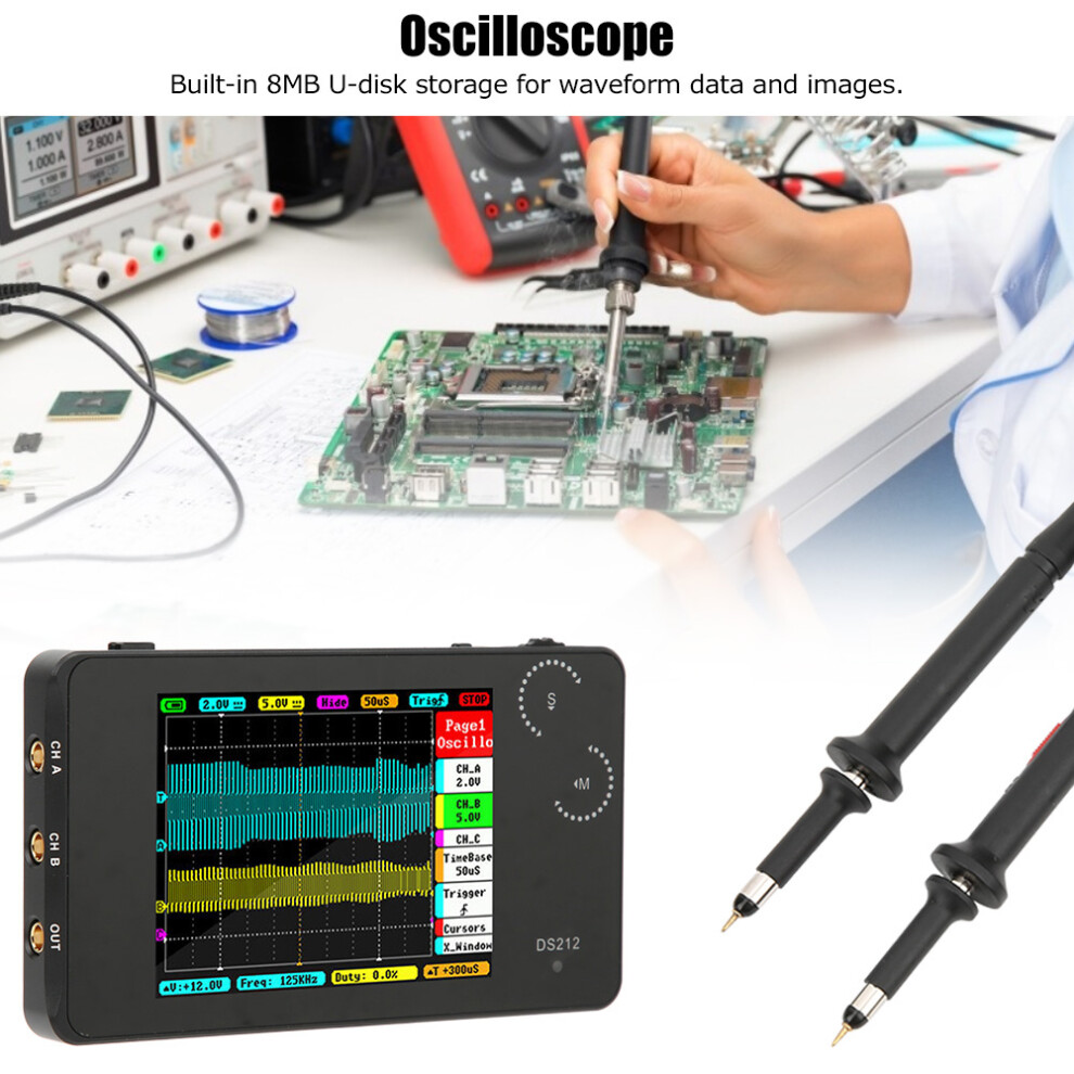 DS212 Oscilloscope 10MSa/s Sampling Rate