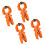 4lots Heavy Duty Woodworking Plastic Spring Clamp Strong-Orange 1
