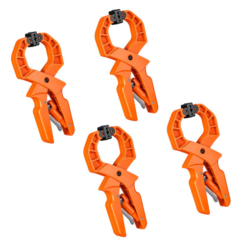 4lots Heavy Duty Woodworking Plastic Spring Clamp Strong-Orange