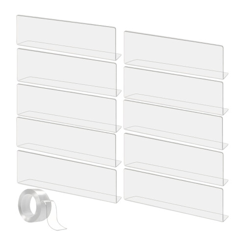 Practical Acrylic Shelf Supports Shelf Shielding 10Pcs for
