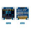 4X Módulo de Tela OLED de 0,96 Polegadas I2C IIC 128x64 SSD-1306 Tela LCD 3,3V-5V Azul Amarelo para ESP32 ESP8266 3