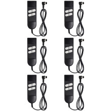 6X Elektrische Bank Afstandsbediening Vervangen, 5-Pins 4-Knops Elektrische Fauteuil Afstandsbediening Vervangen voor OKIN LIMOSS Pride Golden