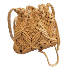 Crossbodytassen Dames Emmer Tas Gevlochten Emmer-Khaki