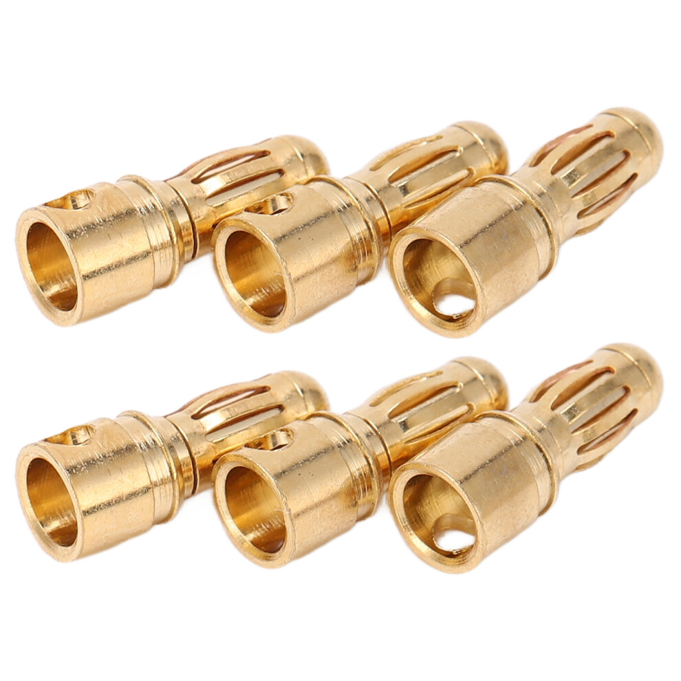 10x CNC Banana Plug Pure Copper Gold