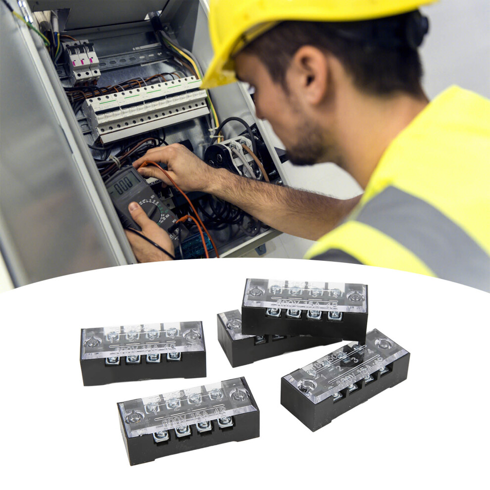 TB-1504L 15A 600V Copper Terminal Block 100pk