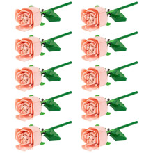 Romantischer Rosenstrauß Bausteine Ewiges Modell Zusammengebaute Pflanze Heimdekoration Muttertag Geburtstag R Geschenk Rosa