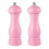 (pink box) Oak Wood Salt Pepper Grinder Adjustable Coarseness Refillable 1