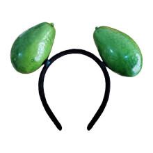 (Double avocado) Fun Unique Resin Headband With Realistic Fruit And Vegetable Designs For Birthdays And Festival Celebration Gathering