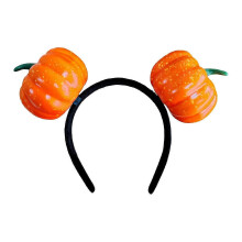 (two eaded pumpkin) Fun Unique Resin Headband With Realistic Fruit And Vegetable Designs For Birthdays And Festival Celebration Gathering