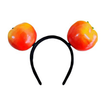 (Twoheaded tomatoes) Fun Unique Resin Headband With Realistic Fruit And Vegetable Designs For Birthdays And Festival Celebration Gathering