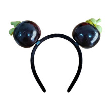 (Doubleeaded mangos) Fun Unique Resin Headband With Realistic Fruit And Vegetable Designs For Birthdays And Festival Celebration Gathering