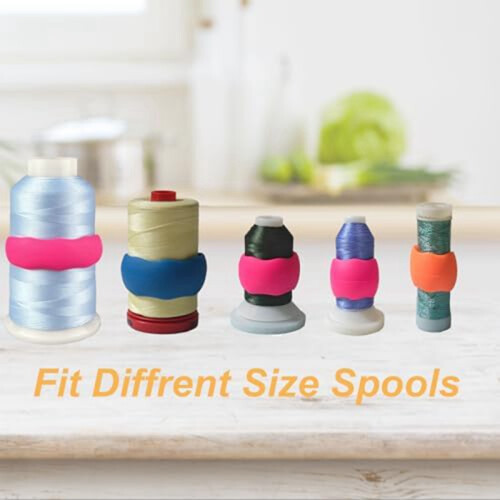 20Pcs Thread Holder/Spool Huggers Keep Thread Spool Neat&Organized for Sewing and Embroidery Machine Thread Spools